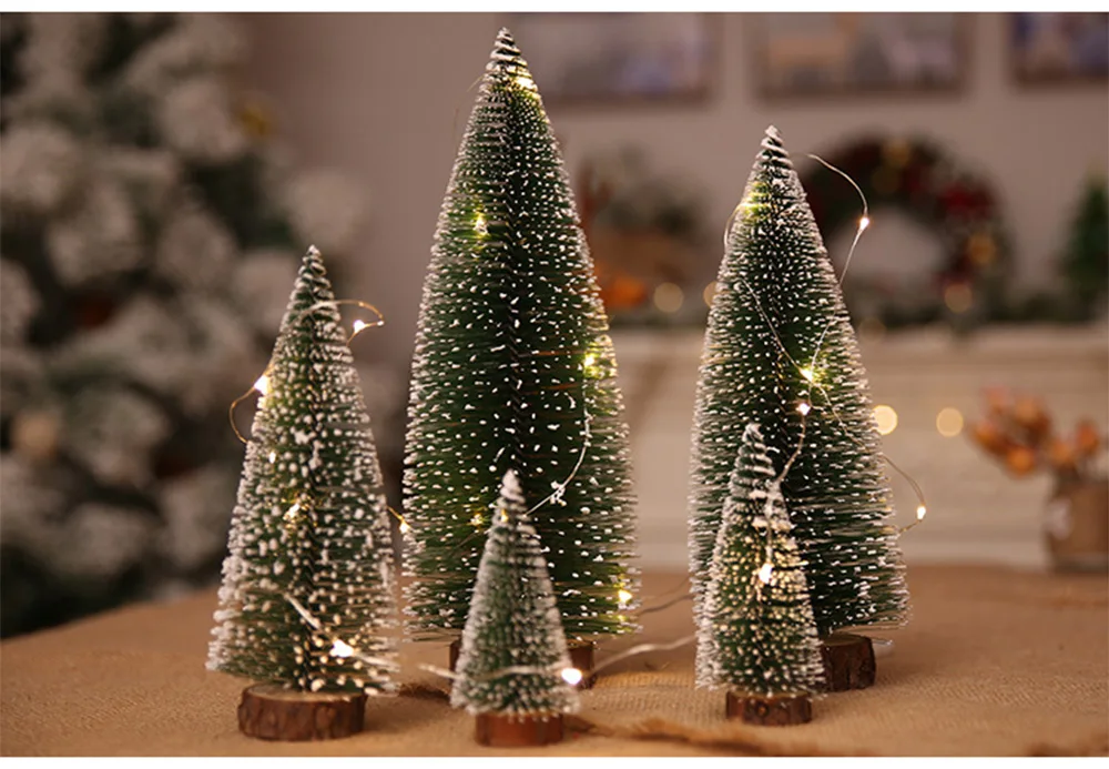 Рождественская елка arbol de navidad Новогодняя мини-елка маленькая сосновая елка adornos de navidad настольный мини Рождественский Декор