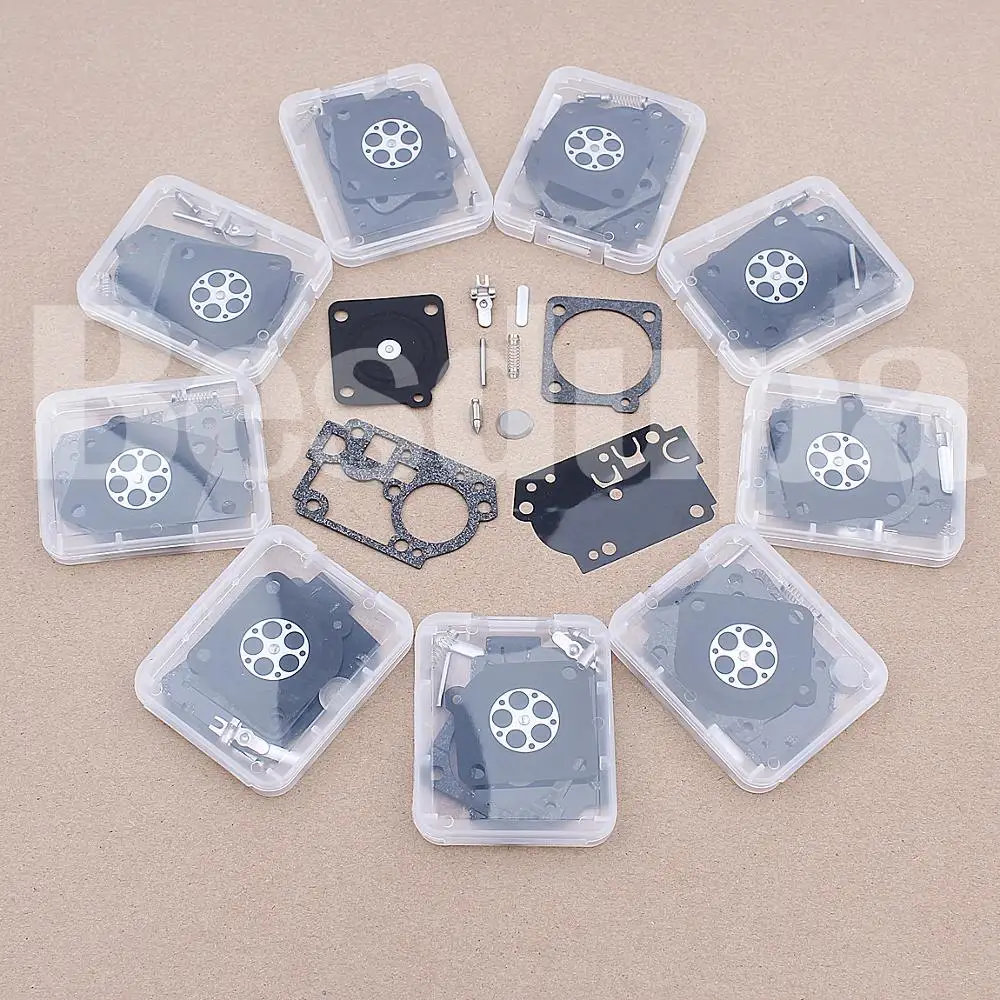 Комплект Для Ремонта Карбюратора Zama RB-156 C1U-W43 C1U-W45 C1U-W43A C1U-W43B Poulan BVM210VS SM210VS 10 шт./лот |