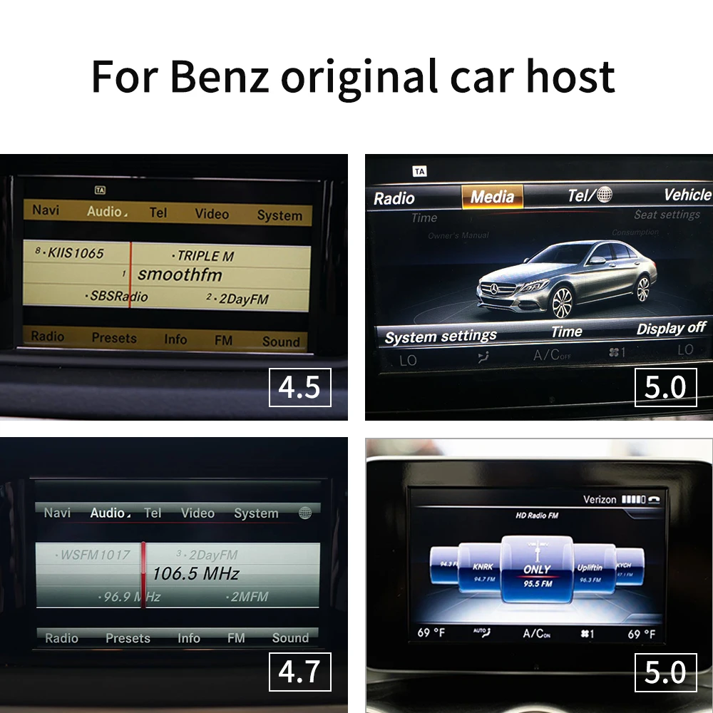 Carlinkit Декодер Android Auto Беспроводной CarPlay для Mercedes Benz A B C E S Class GLA GLC CLS GLE GLS AirPlay Smart Box Бесплатная доставка DHL on.