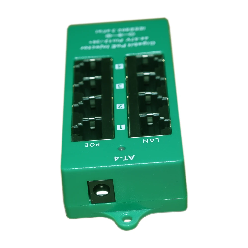 4 портовый Gigabit Power over Ethernet PoE + инжектор для автоматического ведения переговоров