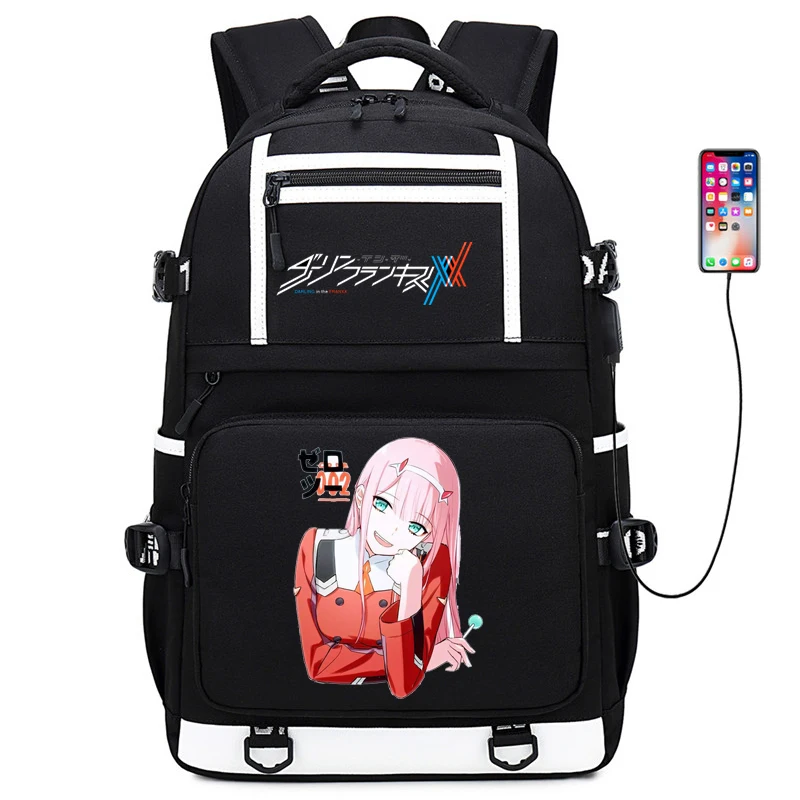 Рюкзак женский нейлоновый с USB-разъемом для зарядки ноутбука | Багаж и сумки