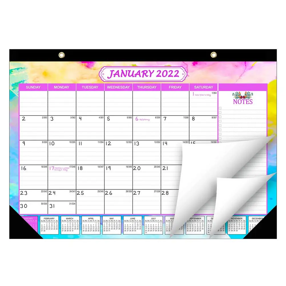 

2021-2022 Desk Calendar - 18 Months Large Monthly Desk Calendar, July 2021 - December 2022 Hanging Calendar for Office