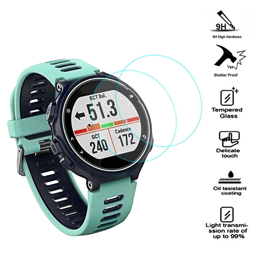 Ультратонкая защитная пленка Gosear из закаленного стекла для часов Garmin Forerunner 735XT 735