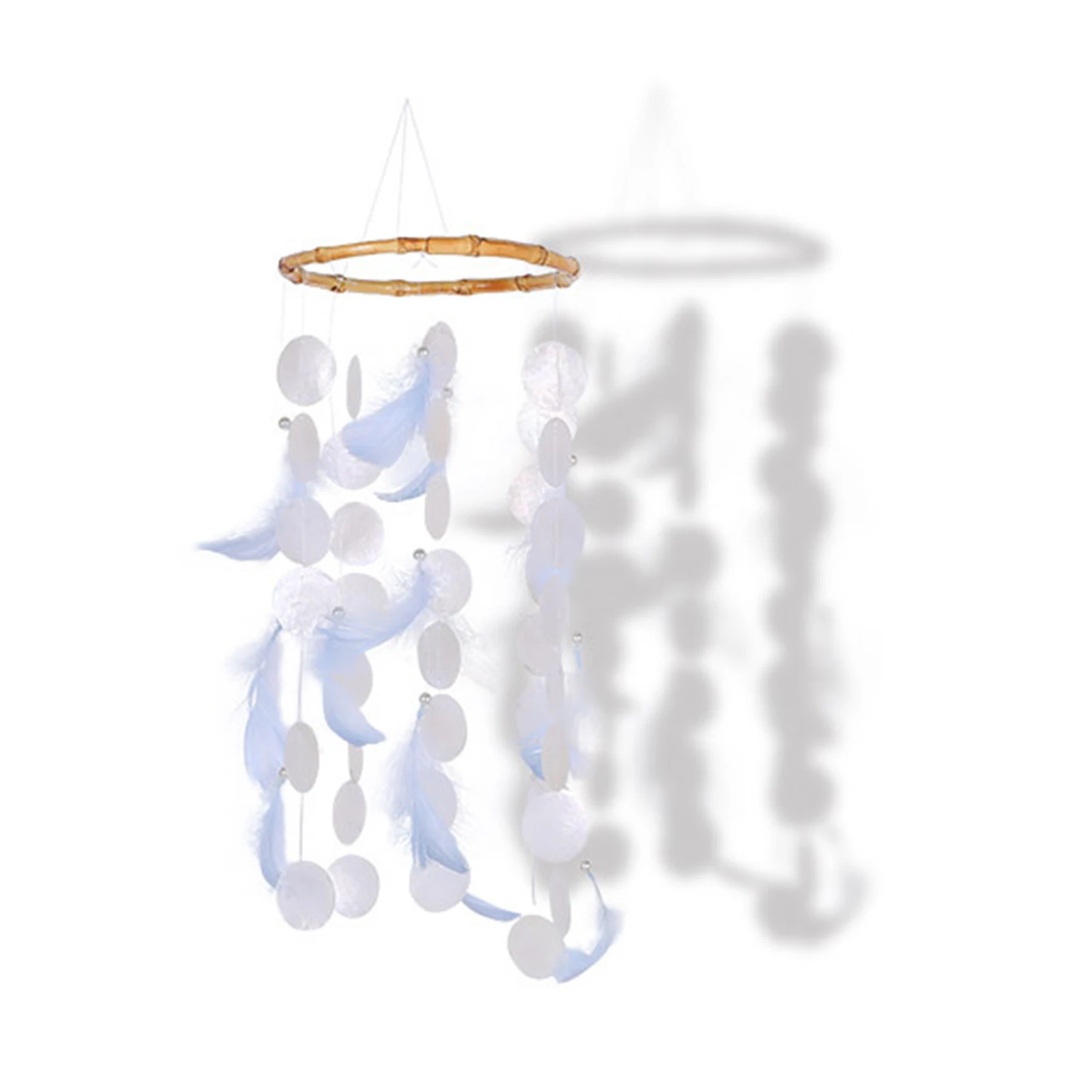 

Wind Chime Bell Shell Feather Wind Chime Ornaments Hanging Craft Gift Hanging Decor Wind Chime Garden Ornament Wind Chime Decor