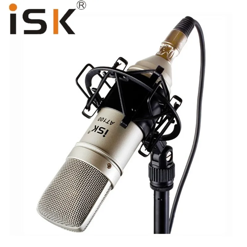 Оригинальный Микрофон ISK AT100 конденсаторный микрофон для записи компьютера