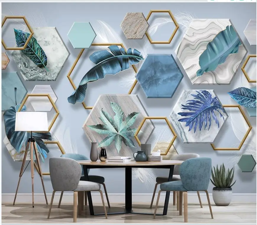 Пользовательские фото фрески обои для стен 3 d современный тропический завод