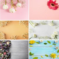vinyl custom photography backdrops prop flower and wooden planks photography background 191023pk 0001