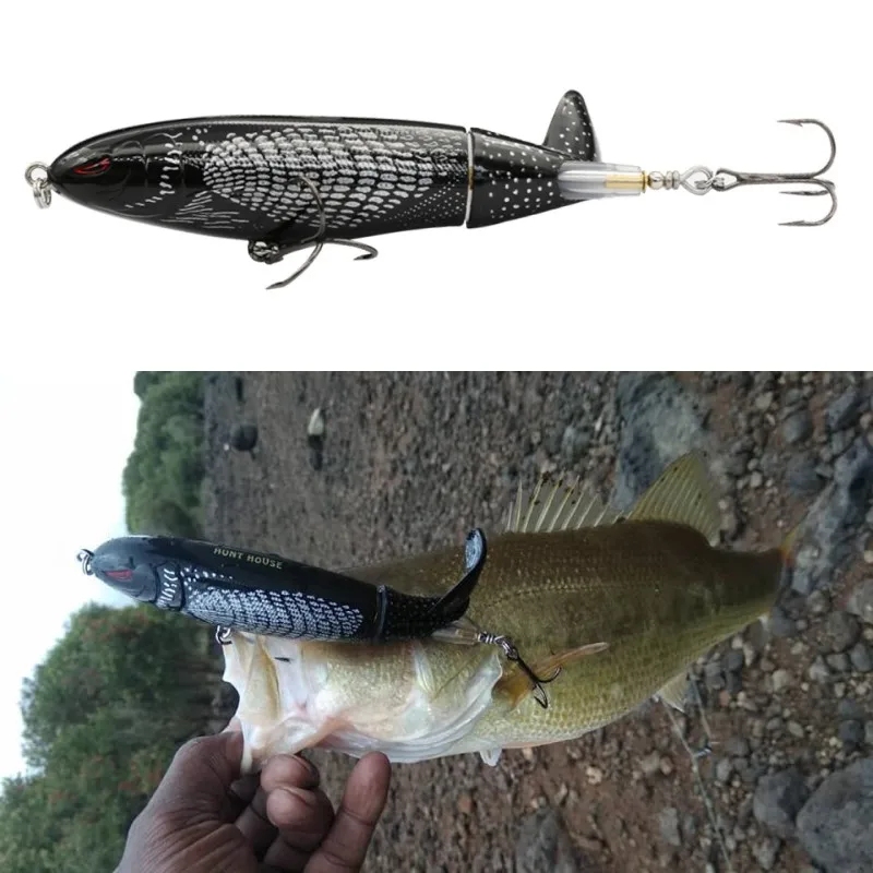 Hunthouse Whopper Plopper 90 мм 130 крючки вращающиеся воблер окунь пропеллер твердая приманка