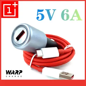 oneplus warp charge 30w car charger original adapter 5v 6a max for oneplus 7 7t pro 6t 6 with 6a 1m usb type c cable free global shipping
