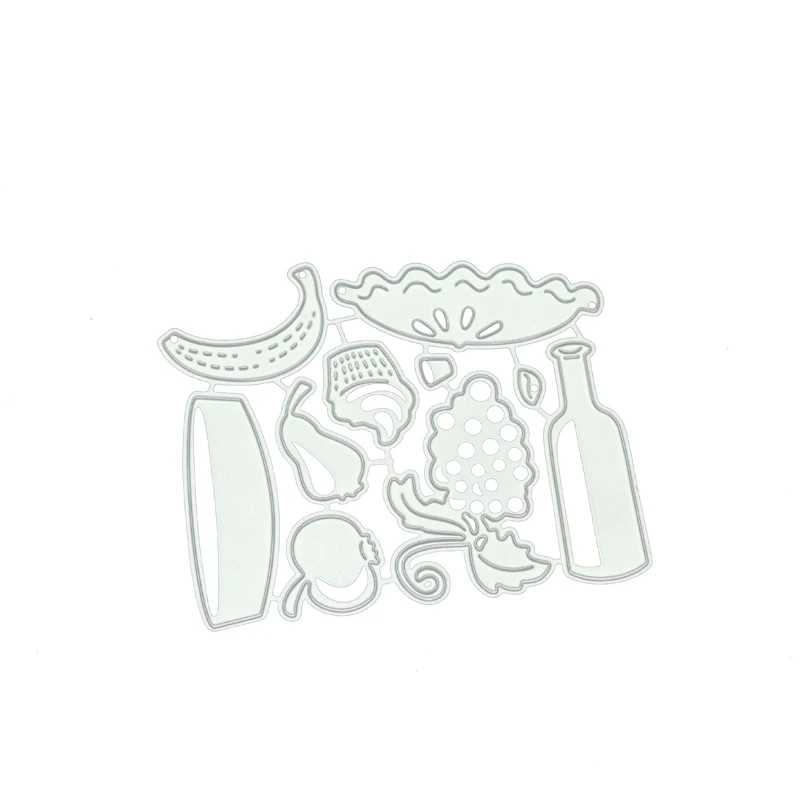 

JC New Design Metal Cutting Dies Fruits Wine Handmade for Scrapbooking DIY Punch Blade Make Stencil Craft Mold Mould Decoration