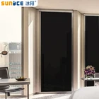 Черная Затемняющая Наклейка на окно, солнцезащитный экран, изоляционная пленка для спальни, балкона, пленка на окно, 100%, анти-УФ, 5% VLT