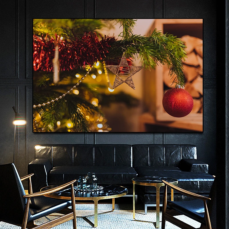 Декоративные картины на Рождество День благодарения брезентовые настенные