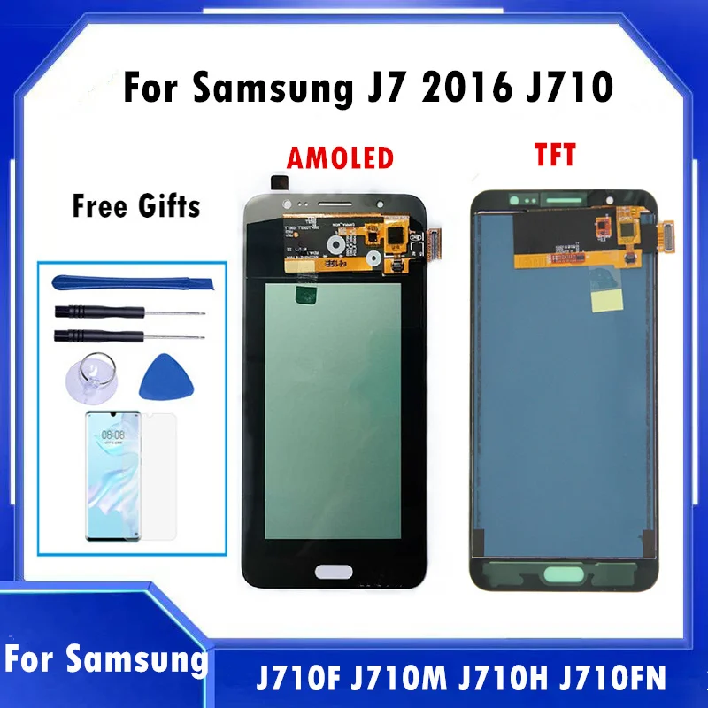 Для Samsung J7 2016 J710 J710F J710M J710H J710FN дисплей сенсорный экран дигитайзер сборка для ЖК