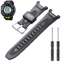 watch accessories resin strap suitable for casio prg 240 prg 40 men outdoor sports waterproof pin buckle watch band