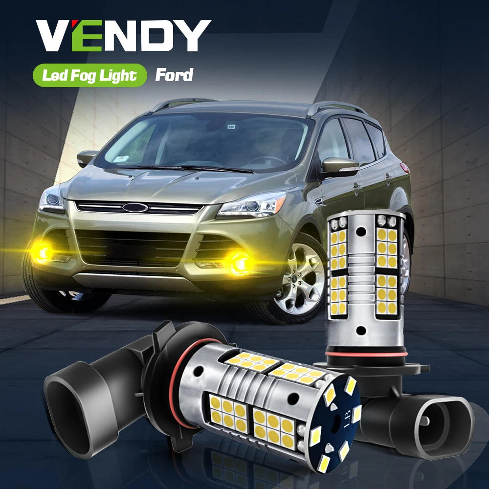 Светодиодные противотуманные фары Canbus 9006 HB4 H10 9145 для Ford Galaxy 2006-2014 Kuga 2 2013-2015 Explorer