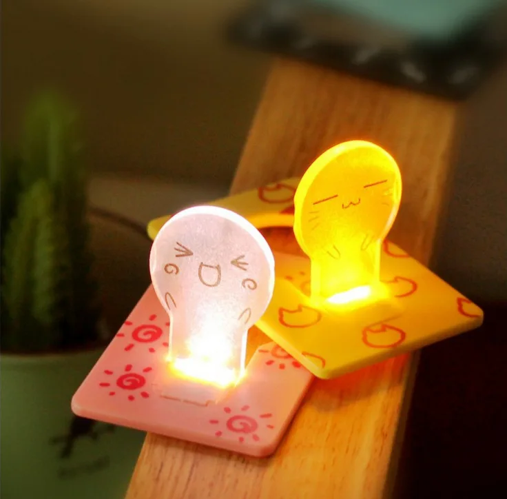 

Energy Saving Creative Bedside Table Cute Lamp Card Night Light Without Battery Led Manga Room Decor Children's Kids Decoration