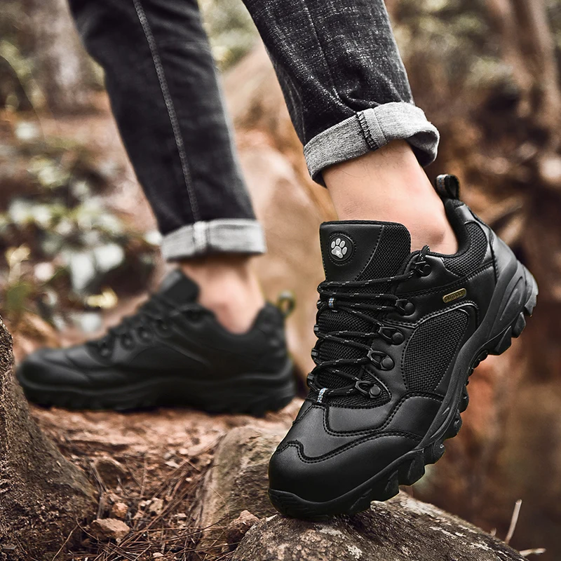 

New Men's Popular Hiking Shoes Men's Mesh Outdoor Breathable Wear-Resistant Hiking Shoes Men's Sports Shoes Fashion