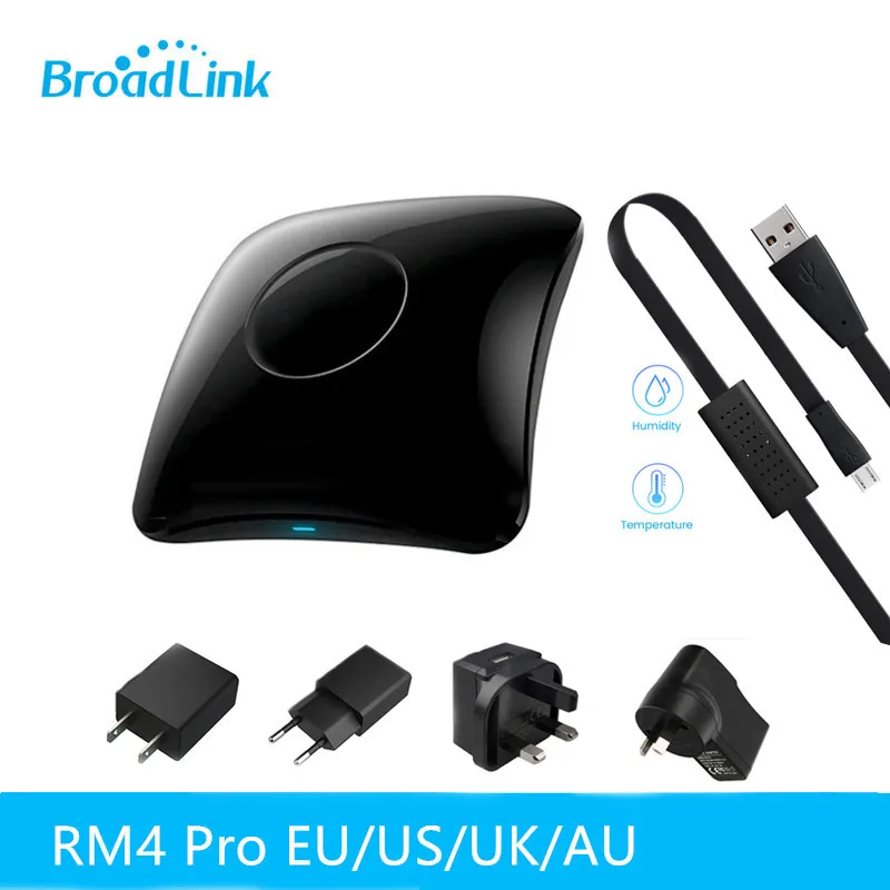 2021 Broadlink RM4 Pro Универсальный ИК RF интеллектуальный пульт дистанционного