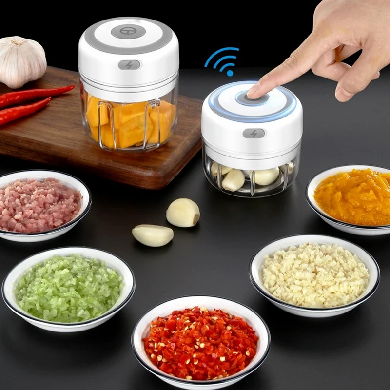 

Kitchen Gadget Garlic Masher Press Electric Mincer Vegetable Chili Meat Grinder Food Crusher Chopper Kitchen Accessories Cocina