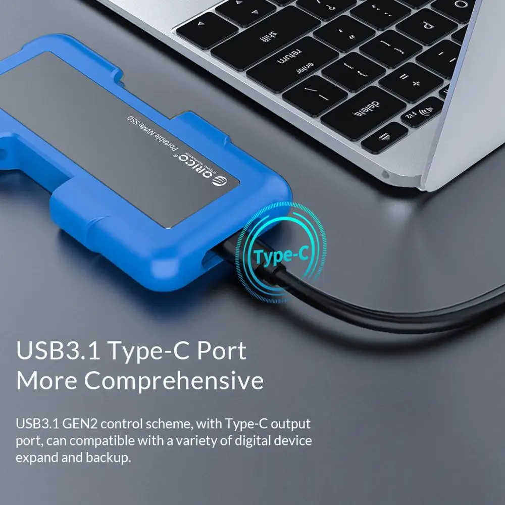 ORICO внешний SSD жесткий диск ТБ 128 ГБ 256 512 M.2 NVME NGFF Портативный твердотельный
