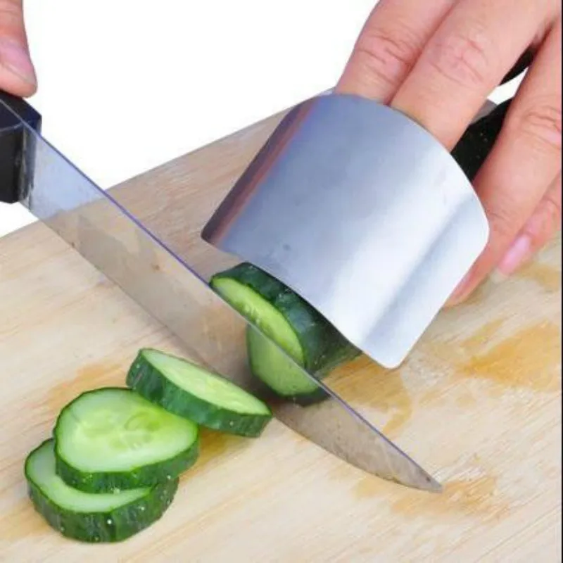 

Stainless Steel Protector Finger Hand Guard Chop Safe Slice Knife Kitchen Gadgets Chopping Vegetables Protect
