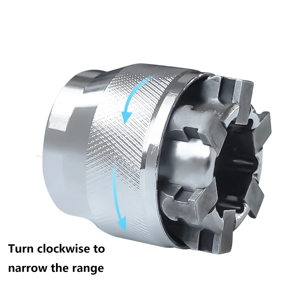 

1PC 10-19mm Adjustable Hex universal Socket Torque Ratchet Socket Adapter Wrench Head Spanner Sleeve Repair Tool