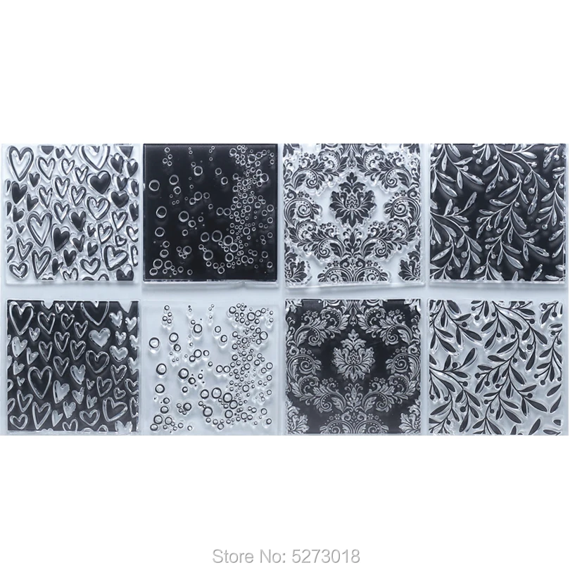 Прозрачные штампы для скрапбукинга шитья изготовления открыток набор