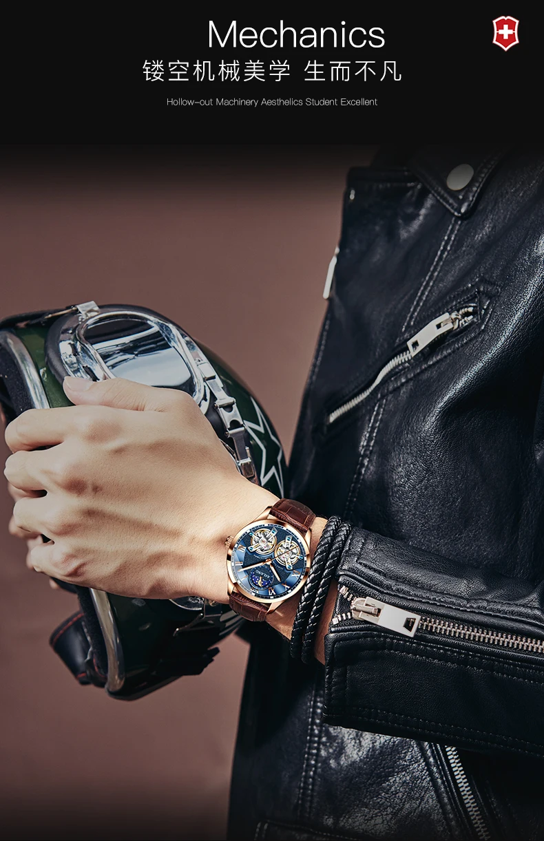 AILANG дизайн швейцарские часы мужские механические watch men водонепроницаемые clock mechanism командирские часы мужские спортивные tourbillon часовой механизм стимпанк часы последняя мода