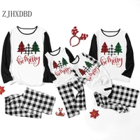christmas family matching pajamas sets dad mom and me family matching clothes baby sleepwear pjs set family look baby rompers