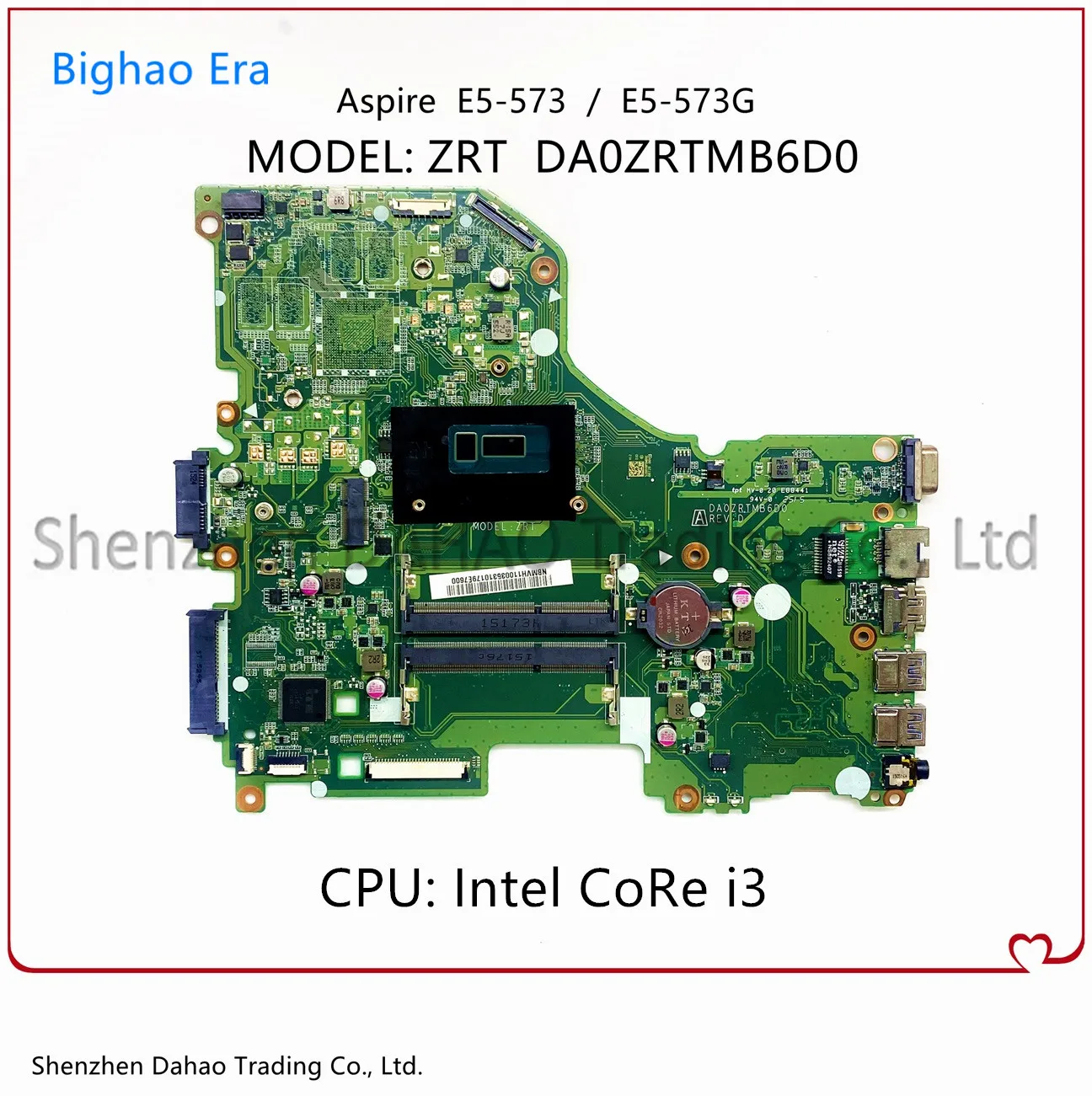 

NBMVH11001 NB.MVH11.002 For Acer Aspire E5-573 E5-573G ZRT Laptop Motherboard With Intel I3 CPU DDR3L DA0ZRTMB6D0 100% tested