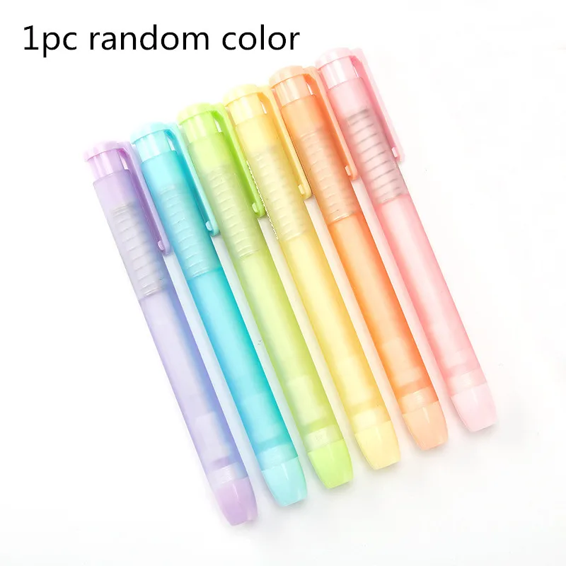 1pcs random Милые кавайные Звездные вращающиеся Ластики для карандашей в форме ручки Ластик карамельного цвета школьные резинки для детей корейские канцелярские принадлежности студенческий подарок - Цвет: 1pcs random