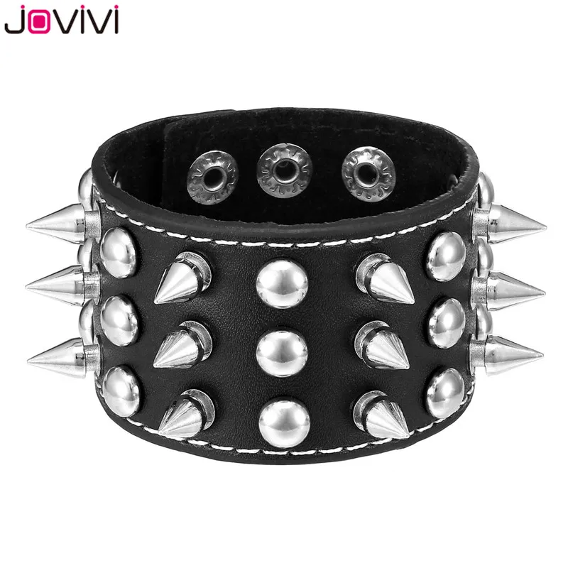 Jovivi 1x для мужчин и женщин Шипованная цепь с заклепками Череп демон шип