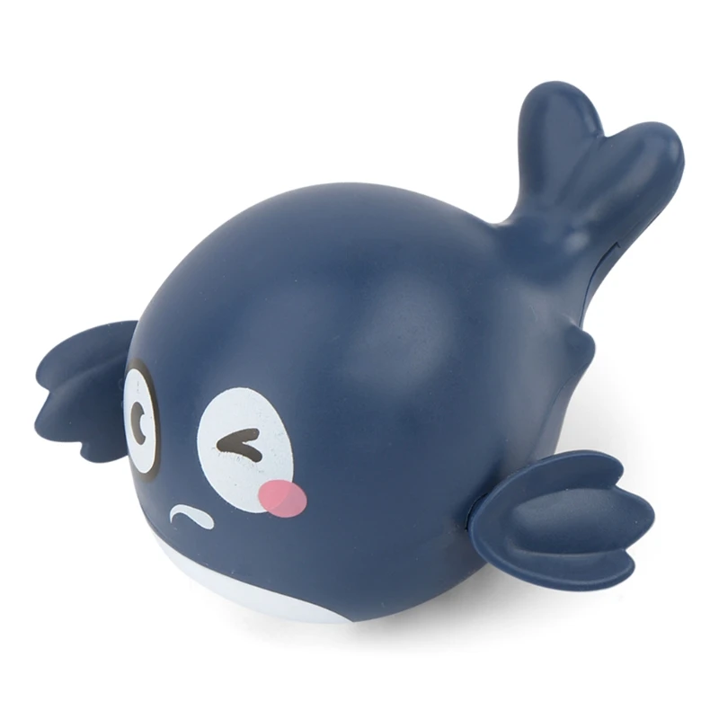 1Pcs Cute Bathe Little Clockwork Whale, Swimming Wind Up Whale for Toddlers Babies Bathing, Blue/Cyan-blue/Pink