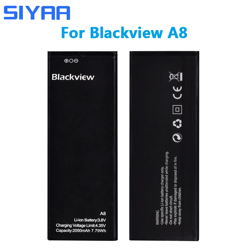 Аккумулятор SIYAA для A8 Blackview A 8 2050 мАч литий ионный аккумулятор высокой