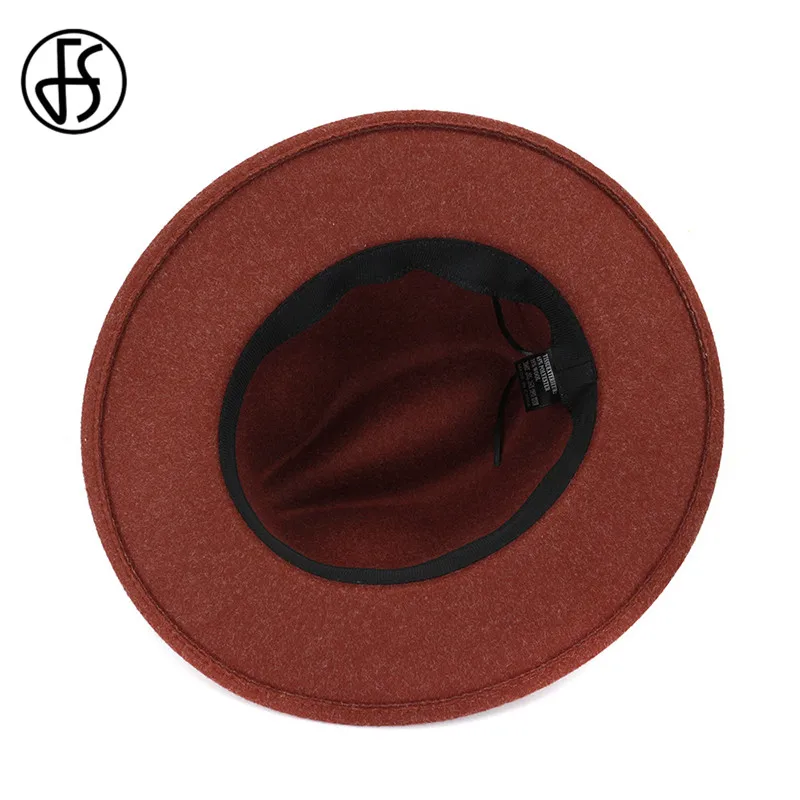 FS Мужские фетровые шляпы бежевого и белого цветов шерсть фетровая шляпа женская