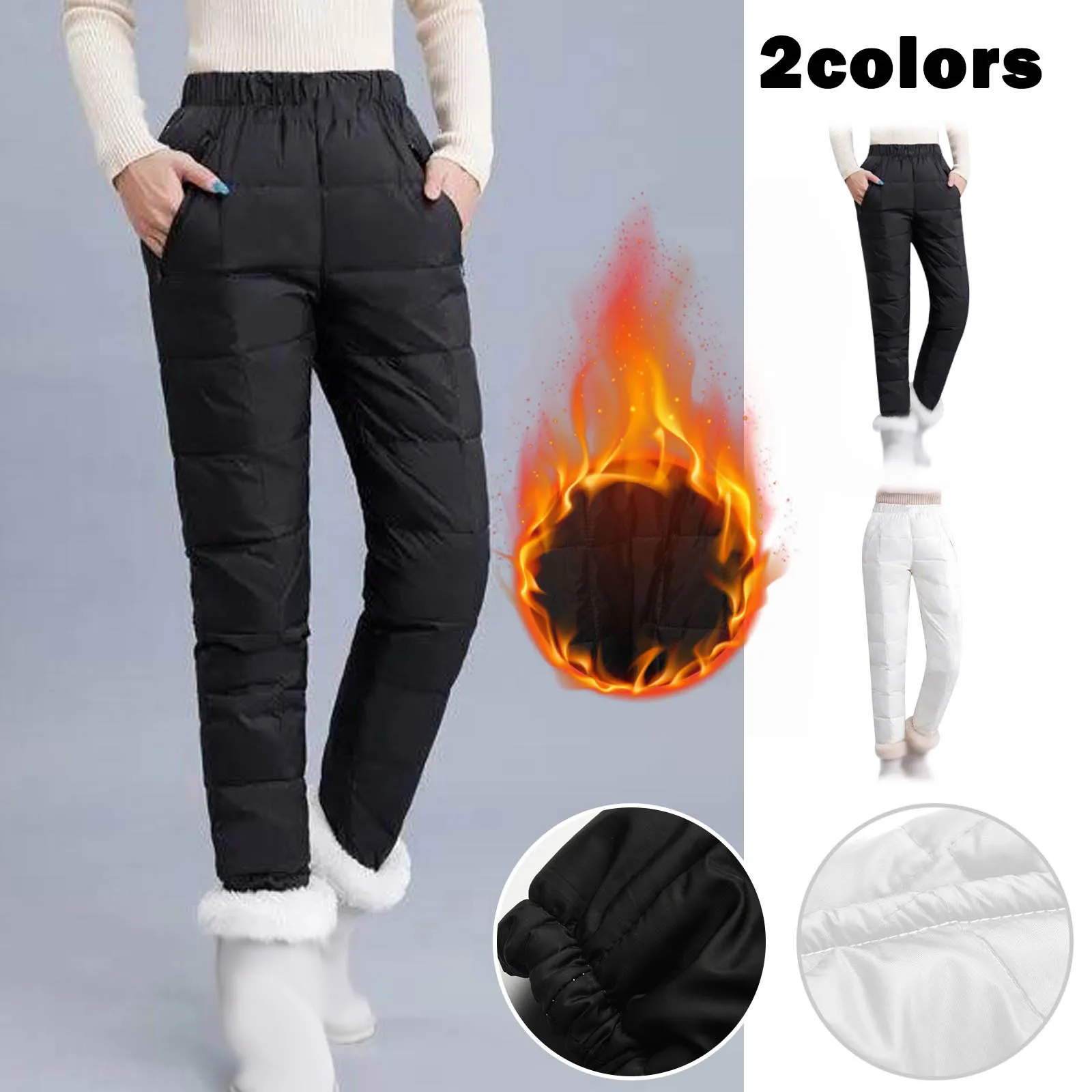 

Модные Повседневные Женские однотонные зимние женские леггинсы с высокой талией и бархатным утеплителем облегающие длинные брюки большог...