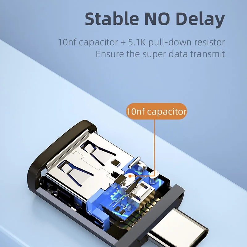Essager USB 3 0 Type C OTG адаптер Тип папа к Женский конвертер для Macbook Xiaomi Samsung S20 USBC