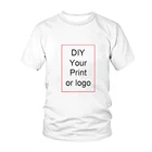 Индивидуальные футболки сделай сам для мужчин, женщин, детские топы, мужские футболки с круглым вырезом, 3D-графика, индивидуальная фотография