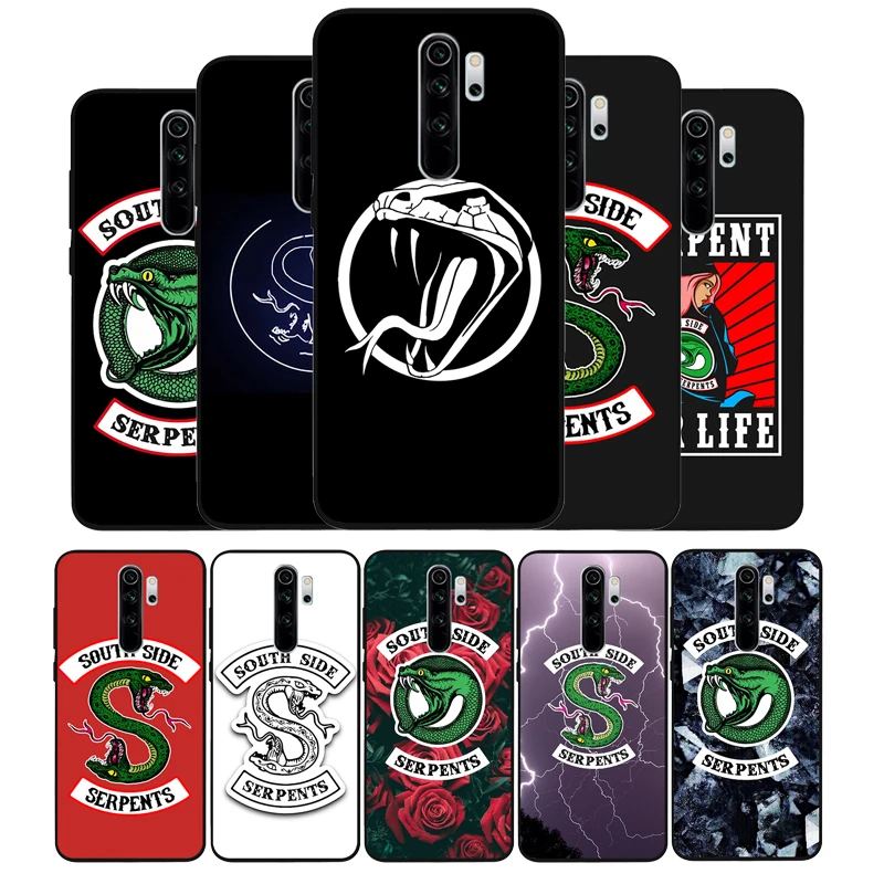 Черный ТПУ чехол с логотипом ривердэйла южнобокового змея для xiaomi redmi 4A 4X note 4 5A 5Plus