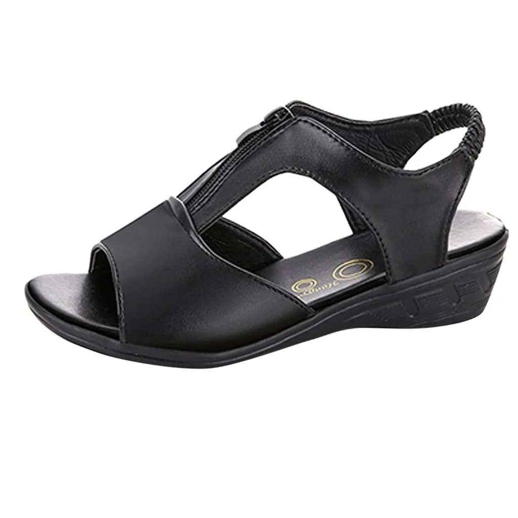 SAGACE New Fashion Wedge Women Shoes Casual Skeleton Fish Mouth Elastic Band Sandals 2020 Luxury Sandal Buty Damskie | Спорт и