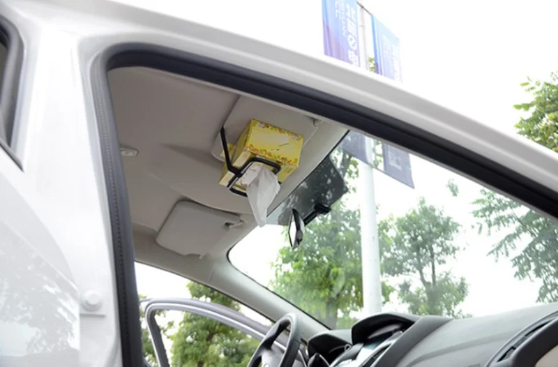 2019 автомобильный солнцезащитный козырек бумажная коробка Держатель салфеток