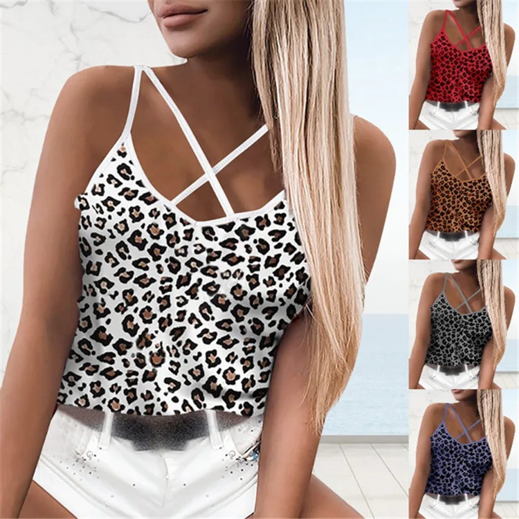 

2021 Loose Large Size Hot Selling Fasion Tops Women's Vest New Printed Camouflage Summer Sleeveless T-Shirt
