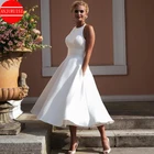 Женское свадебное платье It's yiiya, белое короткое платье с кружевной спинкой на лето 2022