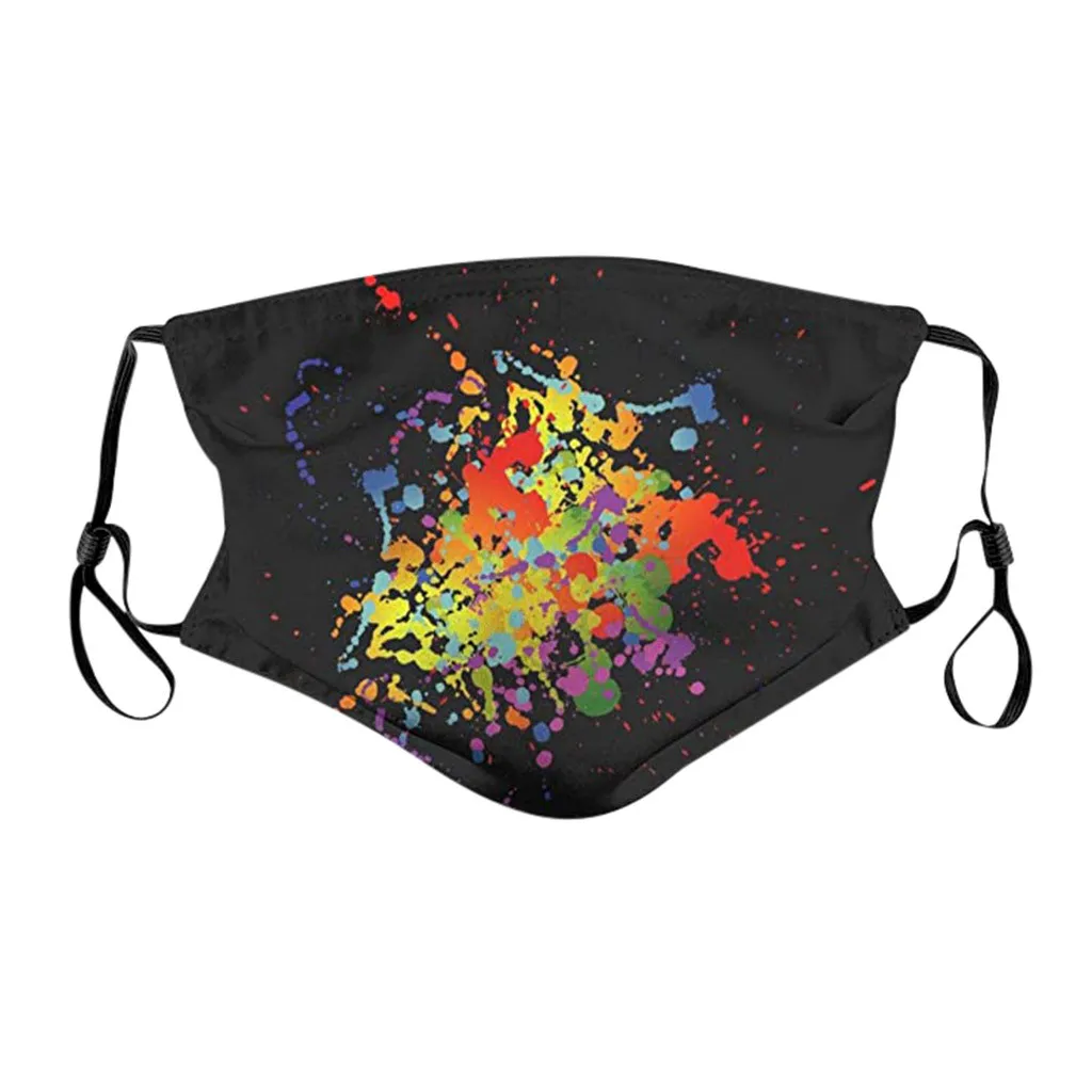 

Tie-Dye Dust-proof Protective Masks For Men Women Face Masks Reusable Filters Can Be Place Replaceable Adjustable Ear Loops