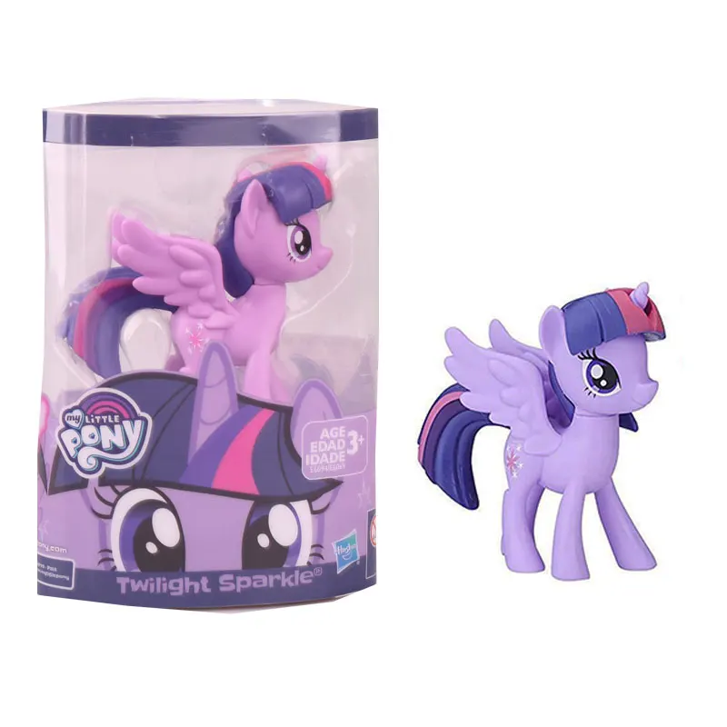 Модель игрушки фигурка My Little Pony Twilight Sparkle Rainbow Dash Flutter застенчивый Пинки Пай модель куклы украшения подарки игрушка для детей - Цвет: E6094