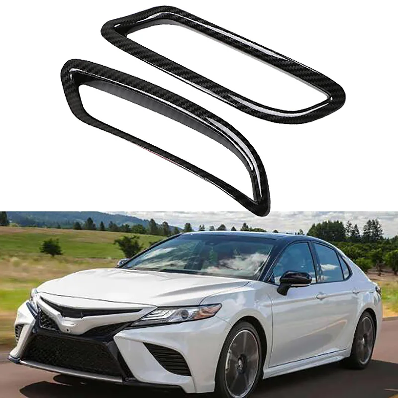 ABS Carbon Fiber Rear Tail Fog Light Lamp Frame Cover Trim for Toyota Camry XSE SE -2020 | Автомобили и мотоциклы