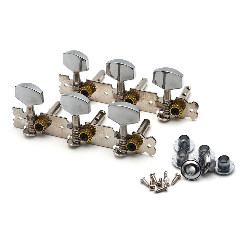 

3R3L Classical Acoustic Guitar String Tuning Peg Machine Heads Tuning Keys Pegs Double Hole with Mounting Screws Replacement