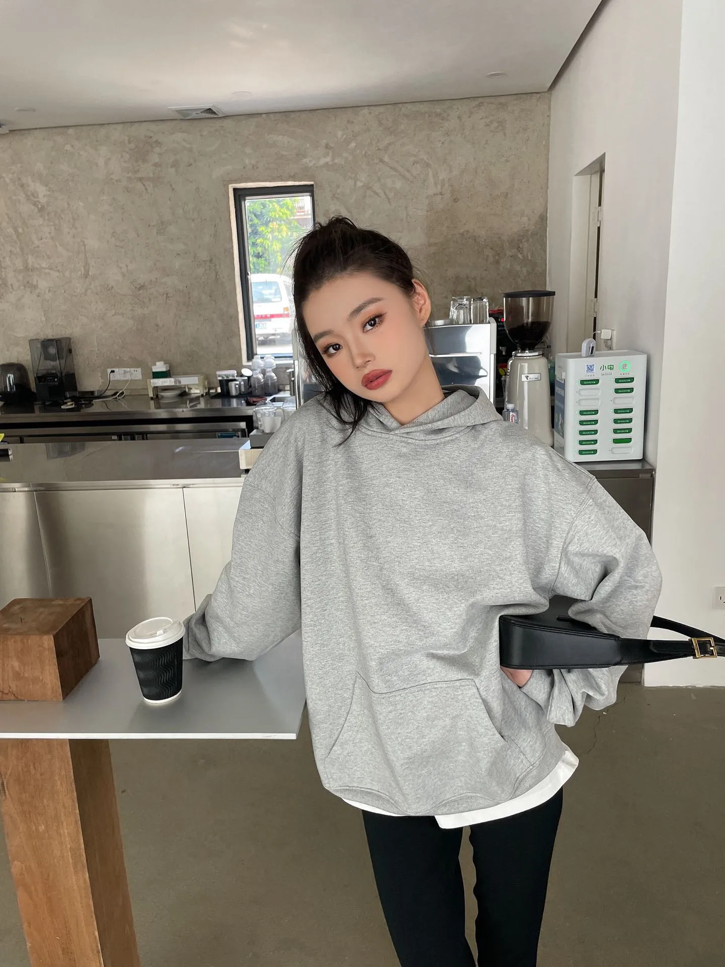 

Sweatshirt Winter Jacket Clothes Sweatshirt Large Women's Hooded Sweatshirt Retro Pocket Gothic Long Sleeve Pullover