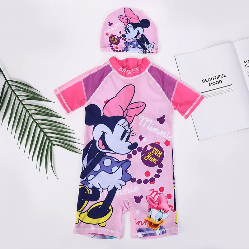 Купальник для мальчиков и девочек Человек-паук мультяшный Микки Минни Маус