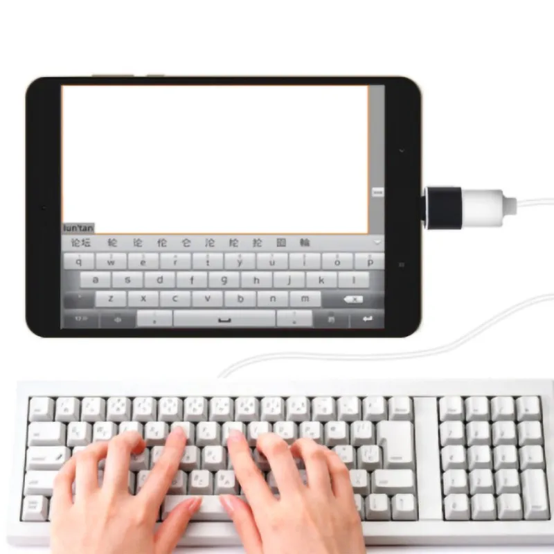 Мини адаптер круглой формы usb type C к USB 3 0 из алюминиевого сплава OTG быстрая